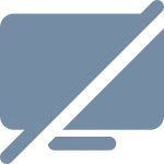Desktop Slash SVG Icon